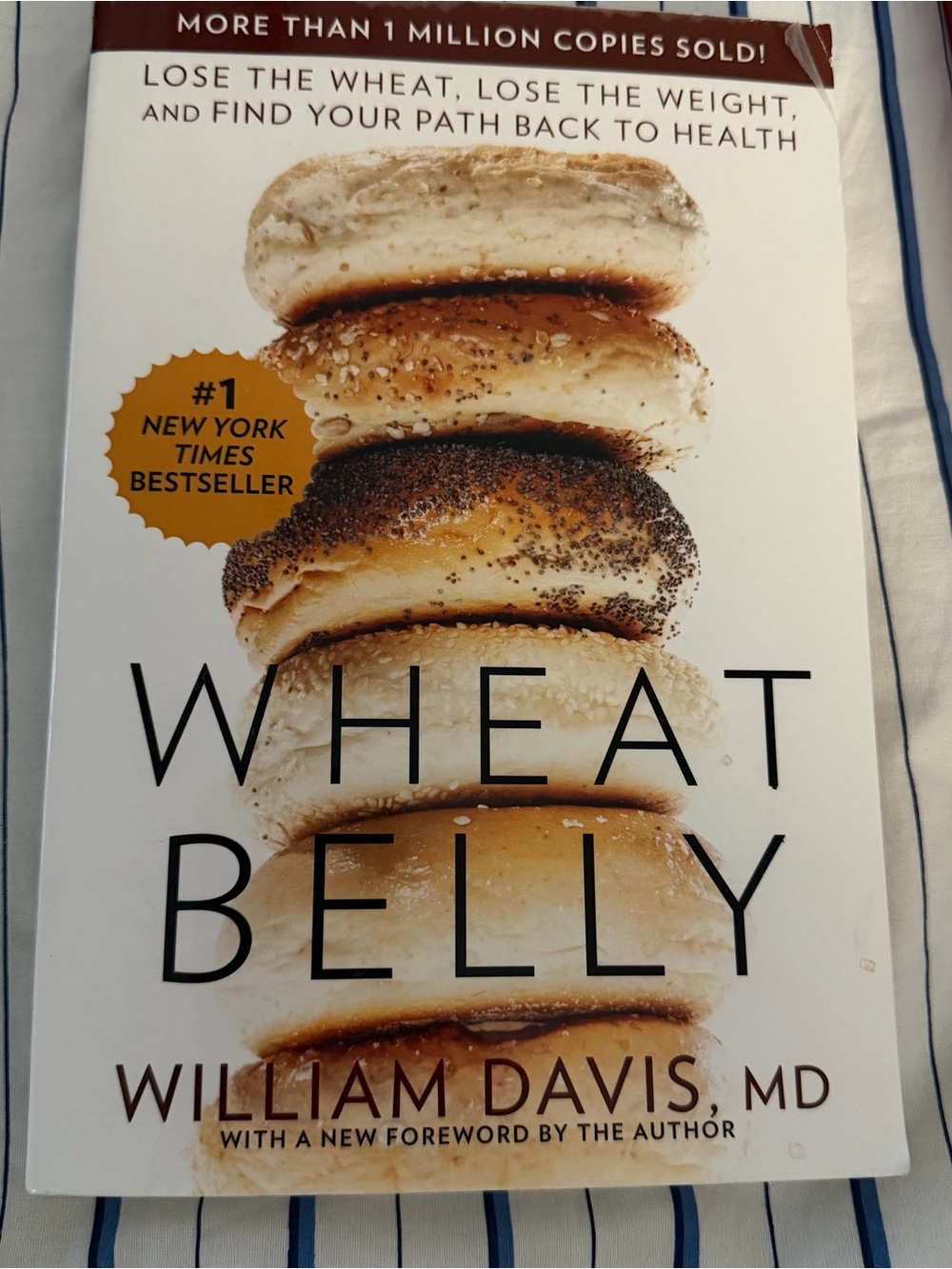 Wheat Belly Paperback by William Davis — White Cover